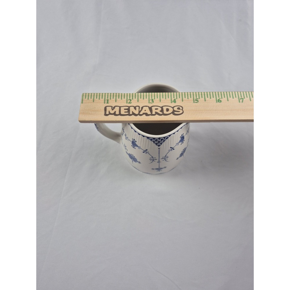 Furnivals Denmark Blue & White Ironstone Creamer Pitcher England Vintage Milk - Picture 9 of 9